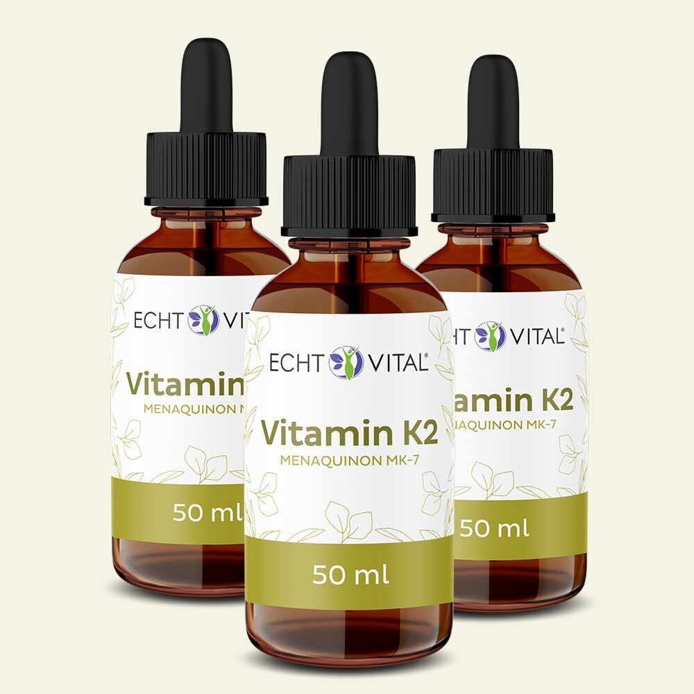 Vitamin K2 - 3 Flaschen mit je 50 ml