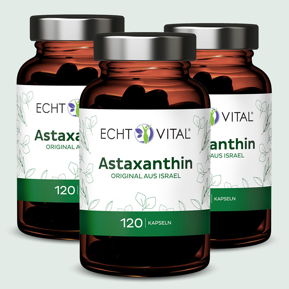 Astaxanthin - 3 Gläser mit je 120 Kapseln