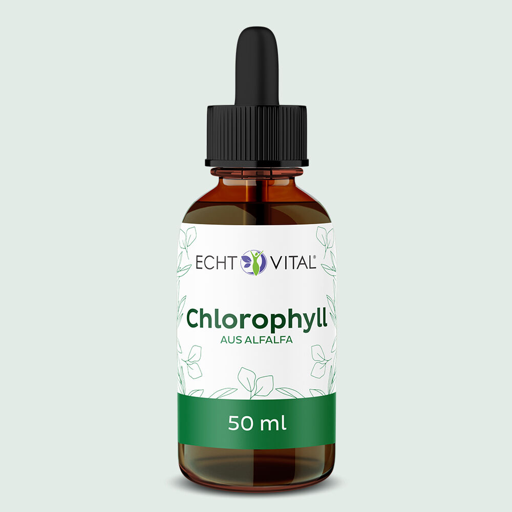 Chlorophyll Tropfen aus Alfalfa - 1 Flasche mit 50 ml