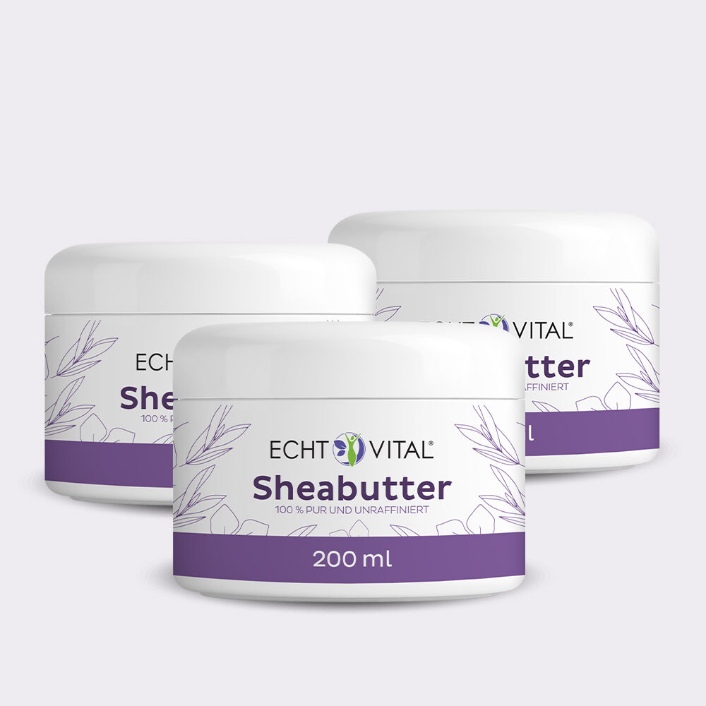 Sheabutter - 3 Dosen mit je 200 ml